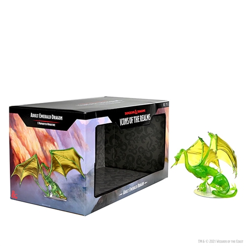 DnD - Adult Emerald Dragon - Icons of the Realms Premium DnD Figur